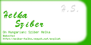 helka sziber business card